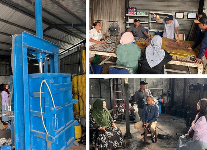 Kunjungan Rumah Briket dan Bank Sampah Sicanang
