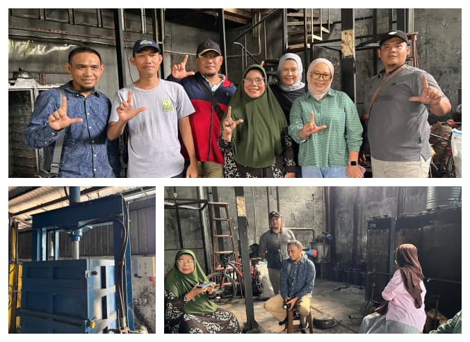 Kunjungan Rumah Briket dan Bank Sampah Sicanang